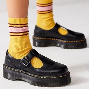 Dr. Martens Black Platform Mary Janes 'Bethan'